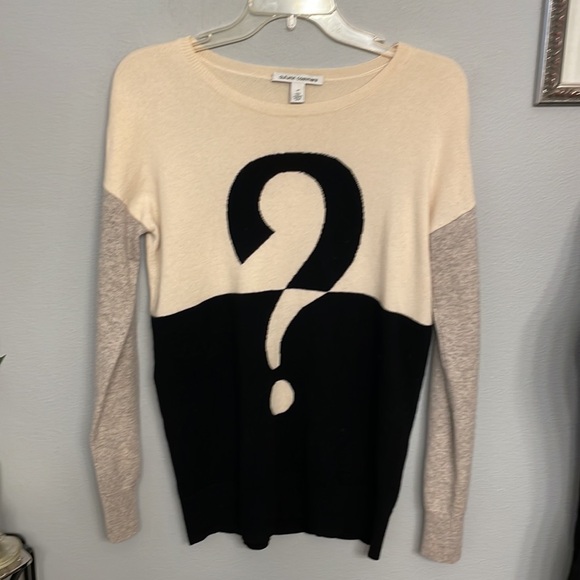 EUC Autumn Cashmere-Question Mark Cashmere Sweater size M - Picture 3 of 4